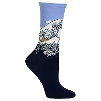 Hot Sox Women's Fun Famous Paintings Crew Socks-1 Pair Pack-Cool & Artistic Gifts