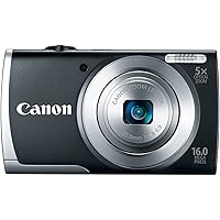 Canon PowerShot A2500 16.0 MP Digital Camera with 5X Optical Zoom and 720p HD Video Recording (Black)