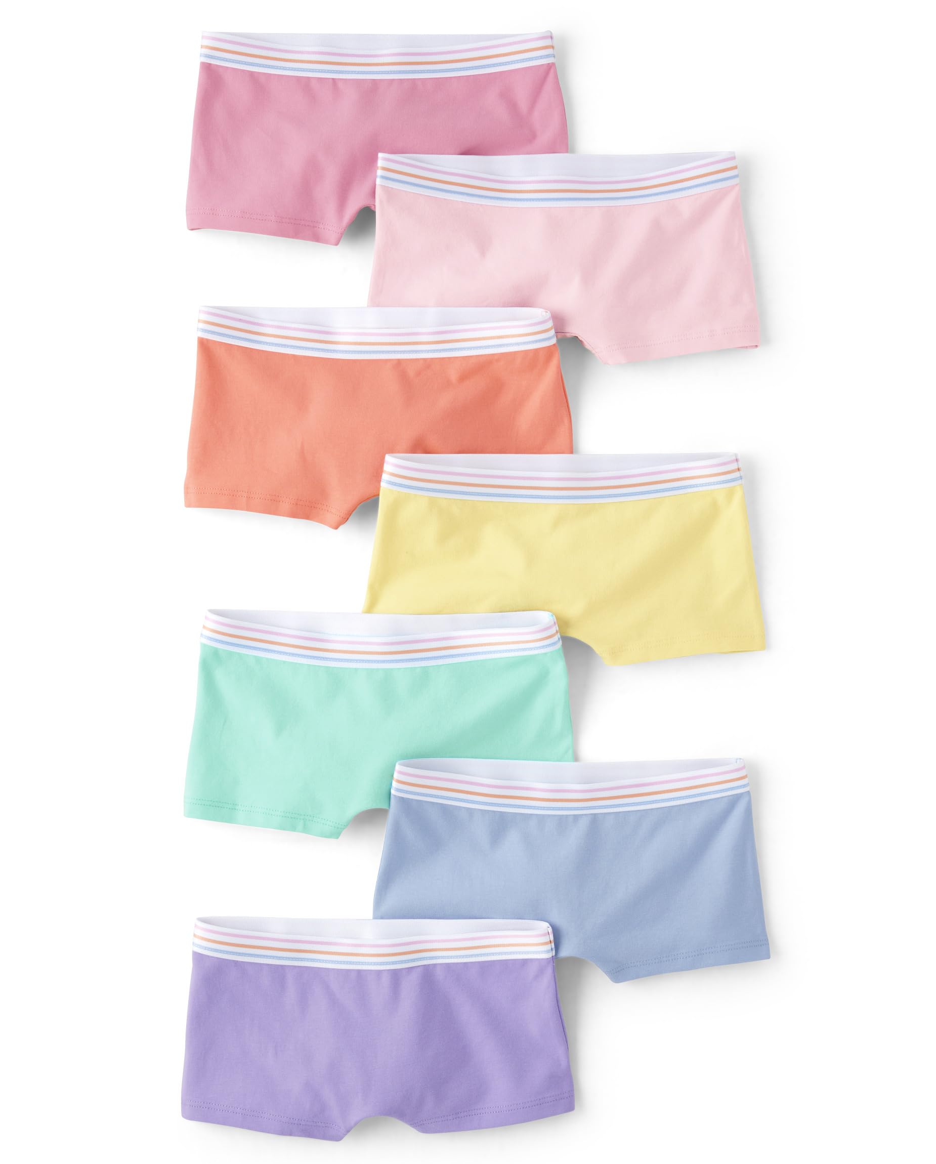 The Children's Place Girls' Cotton Boyshort Underwear Variety Pack