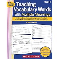 Teaching Vocabulary Words With Multiple Meanings: 5-Minute Comprehension-Boosting Activities That Teach Students 150+ Different Meanings for 50 Common Words Teaching Vocabulary Words With Multiple Meanings: 5-Minute Comprehension-Boosting Activities That Teach Students 150+ Different Meanings for 50 Common Words Paperback
