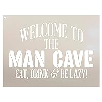 Welcome - Man Cave - Word Stencil - 12