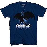 Disney Graphic Tees Gargoyles Mens Shirts - Bolt Shadow T Shirt - Shirts for Men