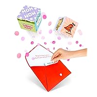 Make It Mine Pop Up Mothers Day 3D Greeting Card - Dual Image Cubes Original Surprise and Confetti Explosion - Perfect Prank Gift Card