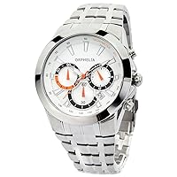 Orphelia Herren-Armbanduhr Drive Chronograph Quarz Edelstahl