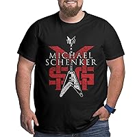 Michael Schenker Logo Big Size T Shirt Mens Unique Crew Neck Tee Plus Size Short Sleeves Clothes