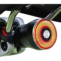 Monkey Home Bicycle Smart Rear Light, Brake Activated Rear Light, Auto On/Off, All Aluminium, Waterproof, USB Rechargeable, Stvzo Standard, Cycling Safety Accessories