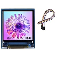 waveshare 0.85inch LCD Display Module 128×128 Resolution IPS Screen for Raspberry Pi/ STM32/ ESP32/ RP2040/ Jetson Series, 65K RGB Colors Embedded GC9107 Driver Using SPI Bus