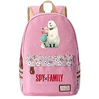 Water Resistant Bookbag Anya Forger Computer Bag-Spy Family Cartoon Daypack Lightweight Backpack for Travel,Outdoor