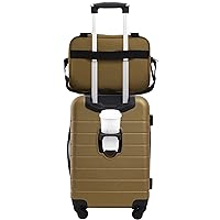 Smart Luggage Set with Cup Holder and USB Port, Wood Thrush, 2 Piece