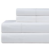 610 Thread Count Pillowcases Pillow Case Set, King, White