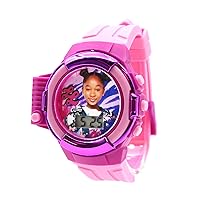 Kids Nickelodeon That Girl Lay Lay Purple & Pink Digital LCD Quartz Wrist Watch with Flashlight, Pink Strap for Girls, Boys, Kids (Model: LAY4029AZ)