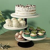 Mini Cupcake Stand, Cupcake Tower Dessert Stand Tiered Cupcake Stand, White/Metal