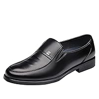 Gaorui Men's Comfort Leather Loafers Driving Shoe Business Formal Oxford Slip On Moccasin