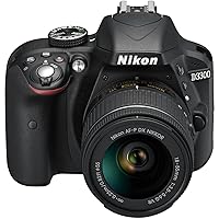 Nikon D3300 Digital SLR Camera (24.2 MP, AF-P 18-55VR Lens Kit, 3 inch LCD Screen) - Black