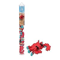 PLUS PLUS - Crab - 70 Piece, Construction Building Stem/Steam Toy, Interlocking Mini Puzzle Blocks for Kids, Mini Maker Tube