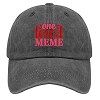 One Loved Meme Cap Cool Hat Pigment Black Men Hats Gifts for Women Hiking Hat