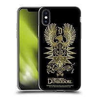 Head Case Designs Officially Licensed Fantastic Beasts: The Secrets of Dumbledore Dumbledore's Crest Graphics Soft Gel Case Compatible with Apple iPhone X/iPhone Xs