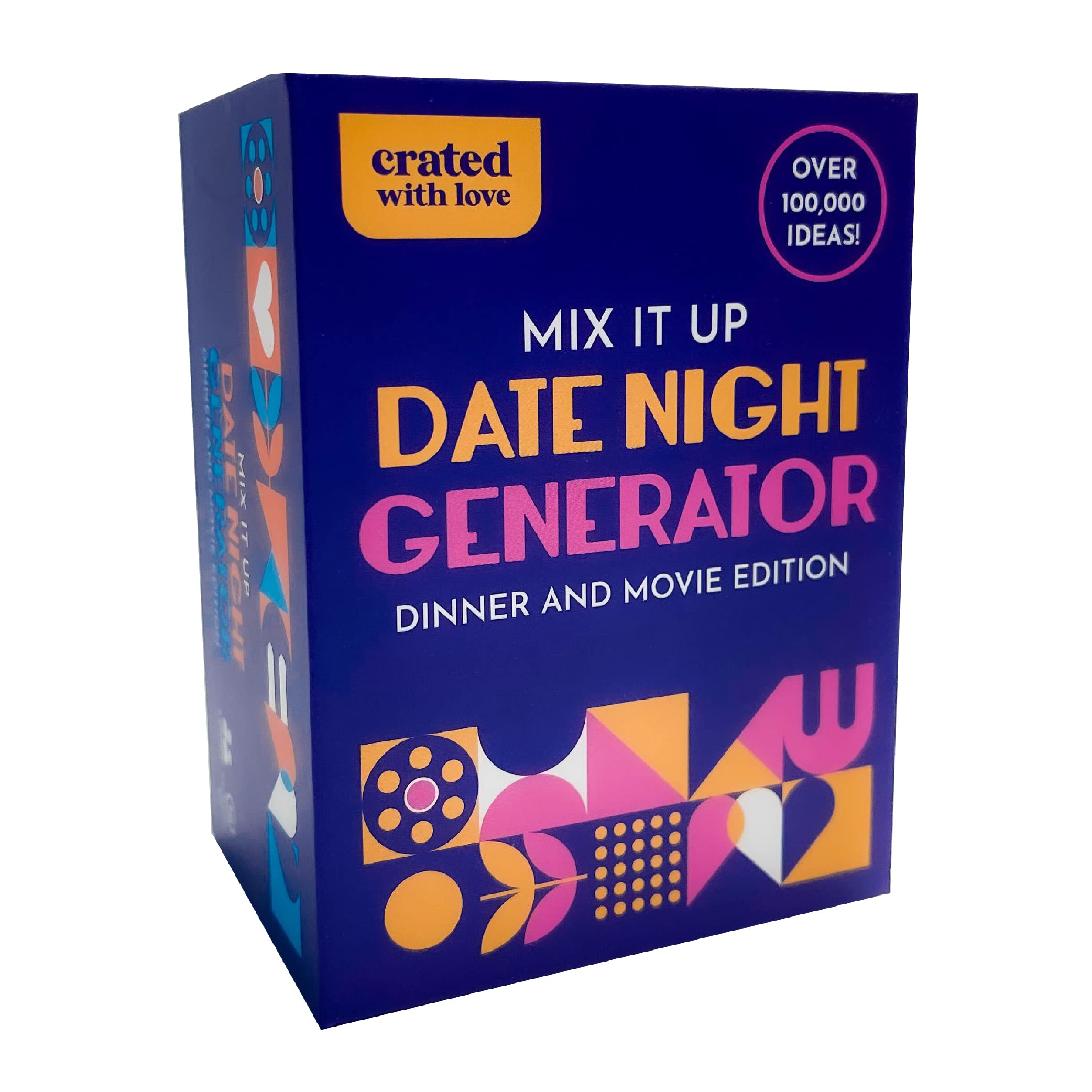 CratedWithLove Date Night Ideas Generator Card Game - Over 100,000 Exciting Date Night Ideas for Couples: Gifts for Girlfriend, Boyfriend, Partner, Newlywed, Wife or Husband