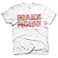 MTV Officially Licensed Make Noise Mens T-Shirt (White)