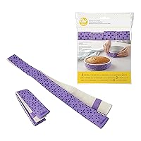 Wilton Bake-Even Cake Pan Strips - Use Cake Strips on Baking Pans for Evenly Baked Cakes, 6-Piece Set, (2) 35 x 1.5-Inch, (2) 25 x 1.5-Inch and (2) 10 x 1.5-Inch