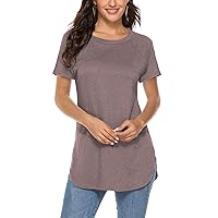 Newchoice Women's Casual Batwing Long Sleeve T Shirt Round Neck Basic Loose Tunic Tops