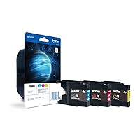 Brother LC1280XL Rainbow-Pack - Print Cartridge - 1 x Yellow, Cyan, Magenta - 1200 Pages - Blister with accoustic/electromagnetic Alarm