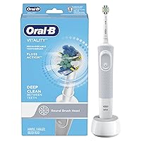 Vitality FlossAction Electric Toothbrush, White