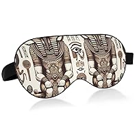 Unisex Sleep Eye Mask Vintage-Horus-Eye-Pharaoh Night Sleeping Mask Comfortable Eye Sleep Shade Cover