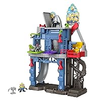 Fisher-Price Imaginext Minions The Rise of Gru Gadget Lair Playset with Minion Otto Figure and Toy Rocket for Preschool Kids Ages 3 and Up