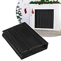 Magnetic Fireplace Cover, Indoor Fireplace Blanket Keep Drafts Out Stop Heat Loss Save Energy Fireplace Stove Draft Stopper Chimney Cover with 12 Strong Magnets, 45''x34''