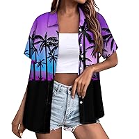 Womens Summer Tops 2024 Sexy Tops for Women Cute Shirts for Teen Girls Sunflower Tshirt Black Graphic Tee Women Sequin Top Fitted Tees for Women T-Shirts Oversized Tshirt Purple XXL