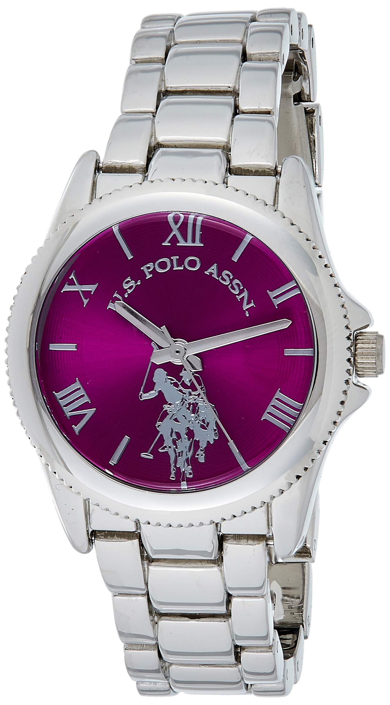 U.S. Polo Assn. Women's usc40134 Analog Display Analog Quartz Silver Watch