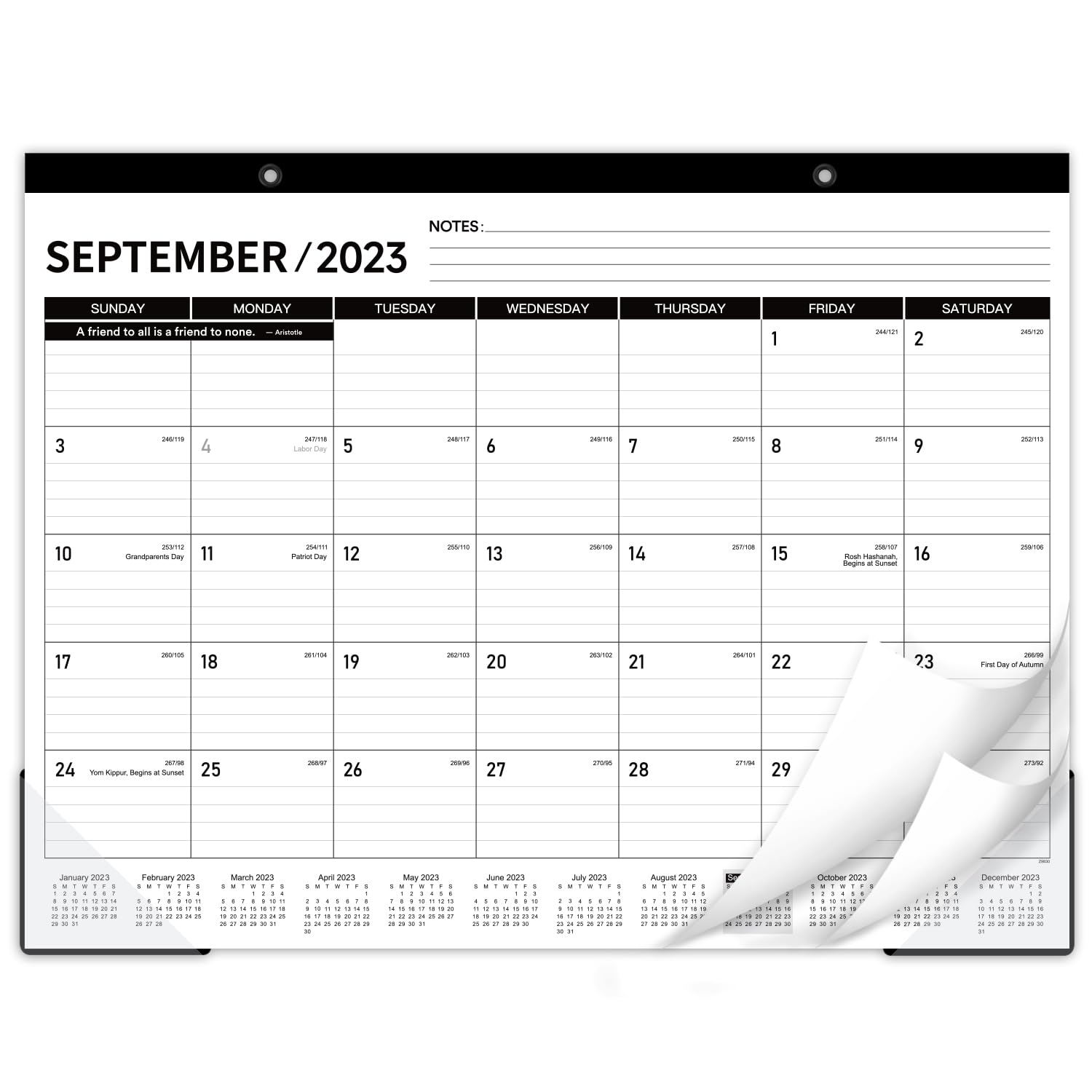 Mua 2024 Desk Calendar Large Desk Calendar 2024, 22" x 17", Sep. 2023