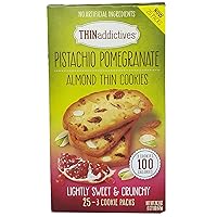 THIN Addictives Pistachio Pomegrante Almond Thin Cookies Net Wt (20.3 Oz),, ()