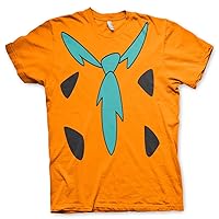 The Flintstones Officially Licensed Costume Mens T-Shirt (Orange)