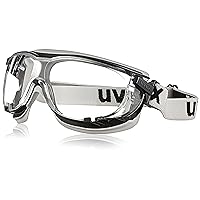 Honeywell Uvex S1650DF Carbon Vision Safety Eyewear, Black/Grey