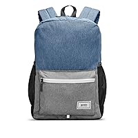 Solo New York Re:Port Laptop Backpack, Made from Recycled Materials, Out of the Blue, Fits Up to 15.6