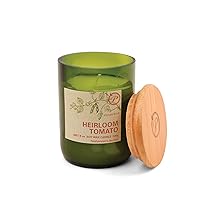 Paddywax Scented Candles Eco Green Artisan Candle in Recycled Vessel, 8-Ounce, Heirloom Tomato