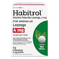 Habitrol Nicotine Lozenges 4 mg Mint Flavor - 72 Count – Stop Smoking Aid – Reduce Cravings and Withdrawal Symptoms