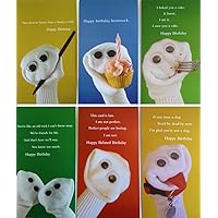 Sock Puppet Greeting Cards 6-Pack Assorment