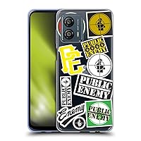 Officially Licensed Public Enemy Collage Graphics Soft Gel Case Compatible with Motorola Moto G53 5G