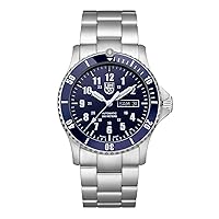Luminox - Automatic Sport Timer XS.0924 Mens Watch 42mm - Military Sport Watch in Silver/Blue 200m Water Resistant Sapphire Glass