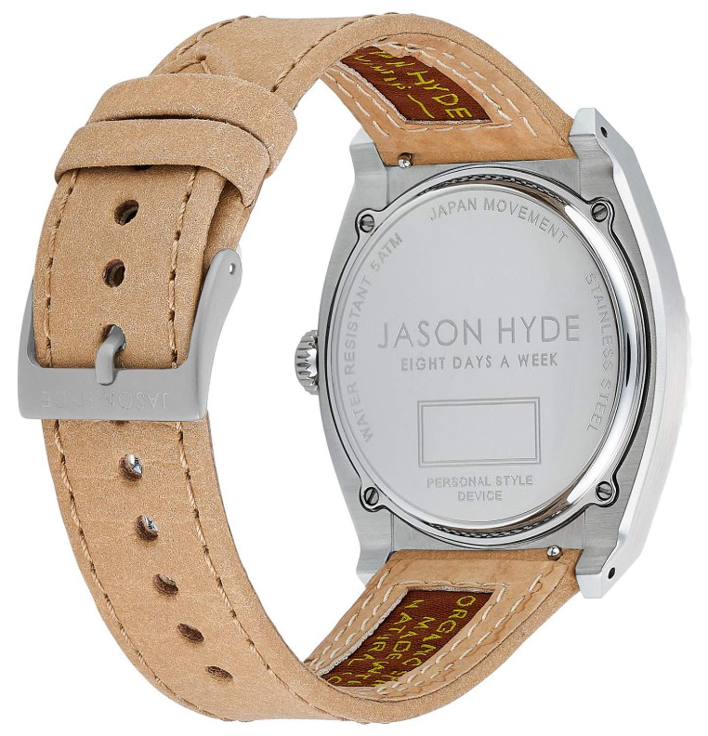 Jason hyde Amber Crystal Mens Analog Quartz Watch with Cloth Bracelet JH10010