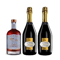 Lyre's Amalfi Spritz Grande Duo Set - Non-Alcoholic Spirit Set (Pack of 3) | Italian spritz (Orange Spritz Style) & Classico Grande (Sparkling Wine Style) | 23.7 fl oz x 1 + 25.4 fl oz x 2