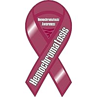 Hemochromatosis Disease Awareness Ribbon Vinyl Decal - Choose Size - (4