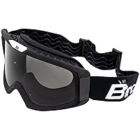 Birdz Pelican Black Fitover Padded ATV Motorcycle Riding Over The Glasses (OTG) Goggles