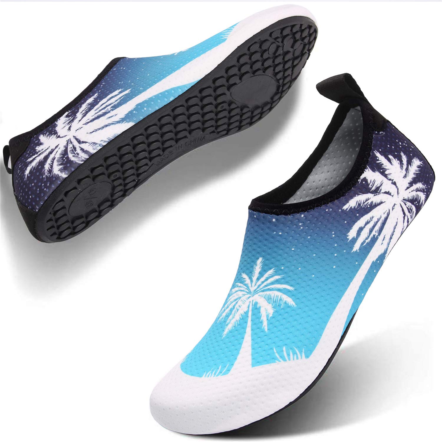 L-RUN Women Water Shoes Mens Barefoot Skin Aqua Socks for Run Dive Surf Swim Beach Yoga Quick Drying