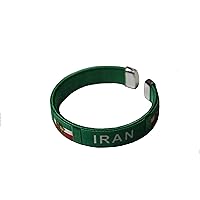 _ Iran Green Country Flag C' Bracelet Wristband. for Adults Teens. New