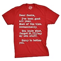 Mens Dear Santa Ill Buy My Own Stuff T Shirt Funny Sarcastic Tee