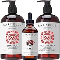 Organic Hair Growth Set Shampoo 17 oz + Conditioner 16 oz + Hair Loss Treatment 4 oz Ayurvedic Herbs, Lavender, Ginger, Rosemary NO GMO, Sulfates, Gluten, Alcohol, Parabens, Phthalates